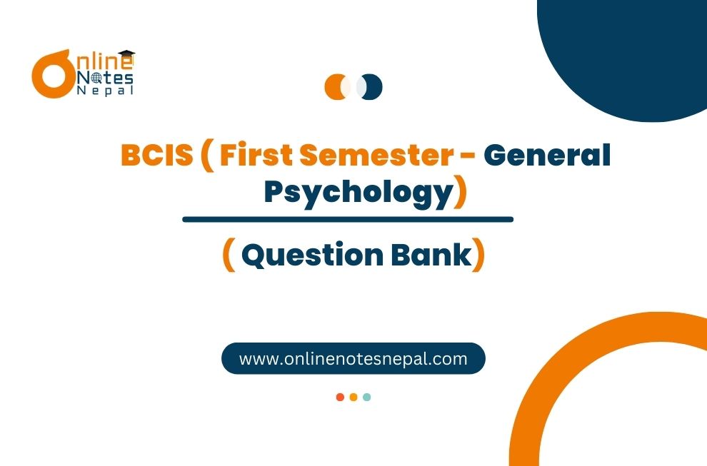 Question Bank of General Psychology Photo